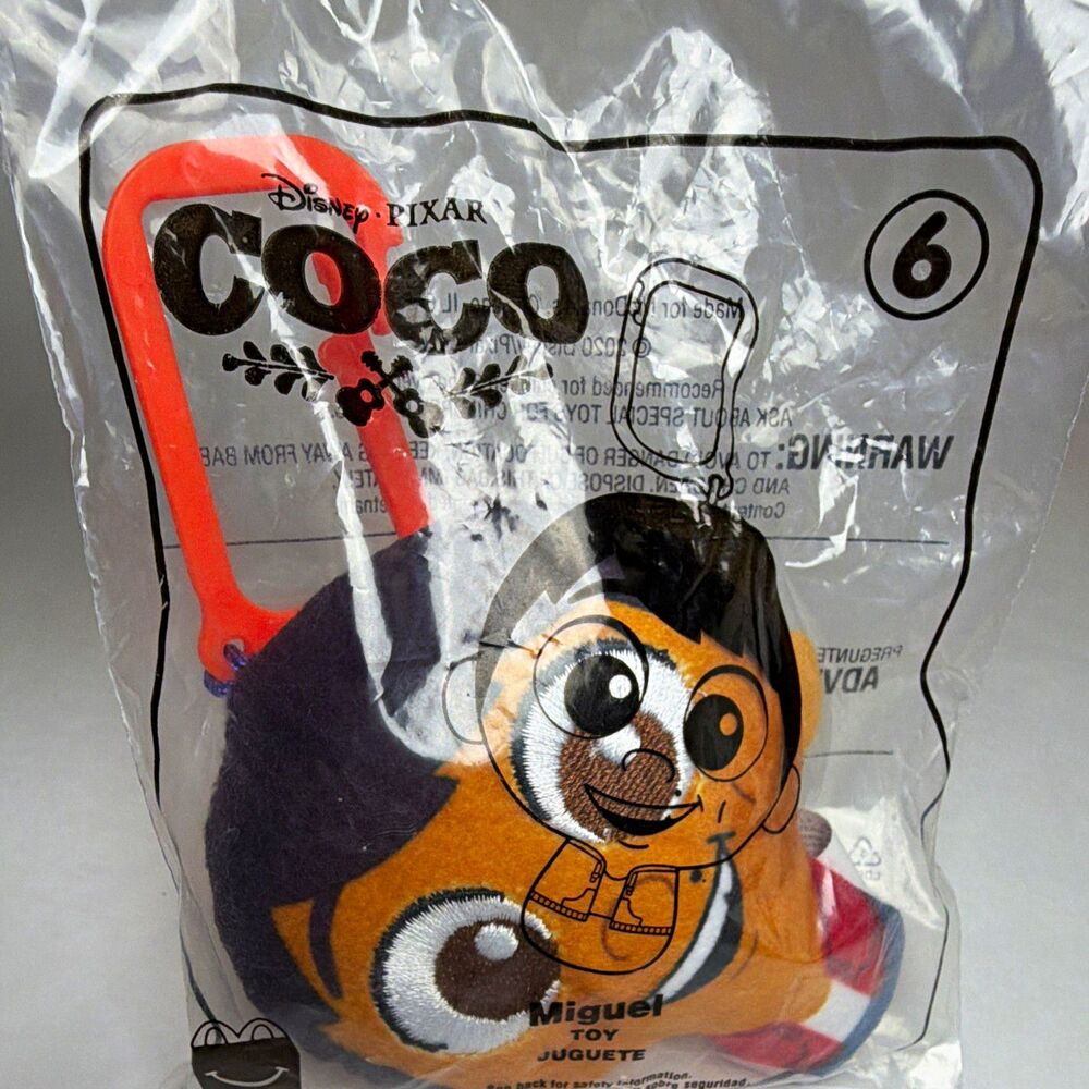 Disney Pixar Coco Miguel Plush Stuffed  Clip- Disney Franchise